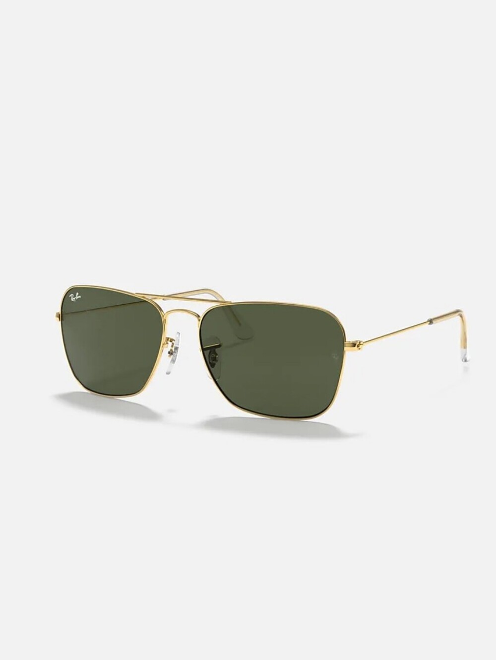 Ray-Ban Caravan Model w Arista Gold Frame G-15 Green Lenses